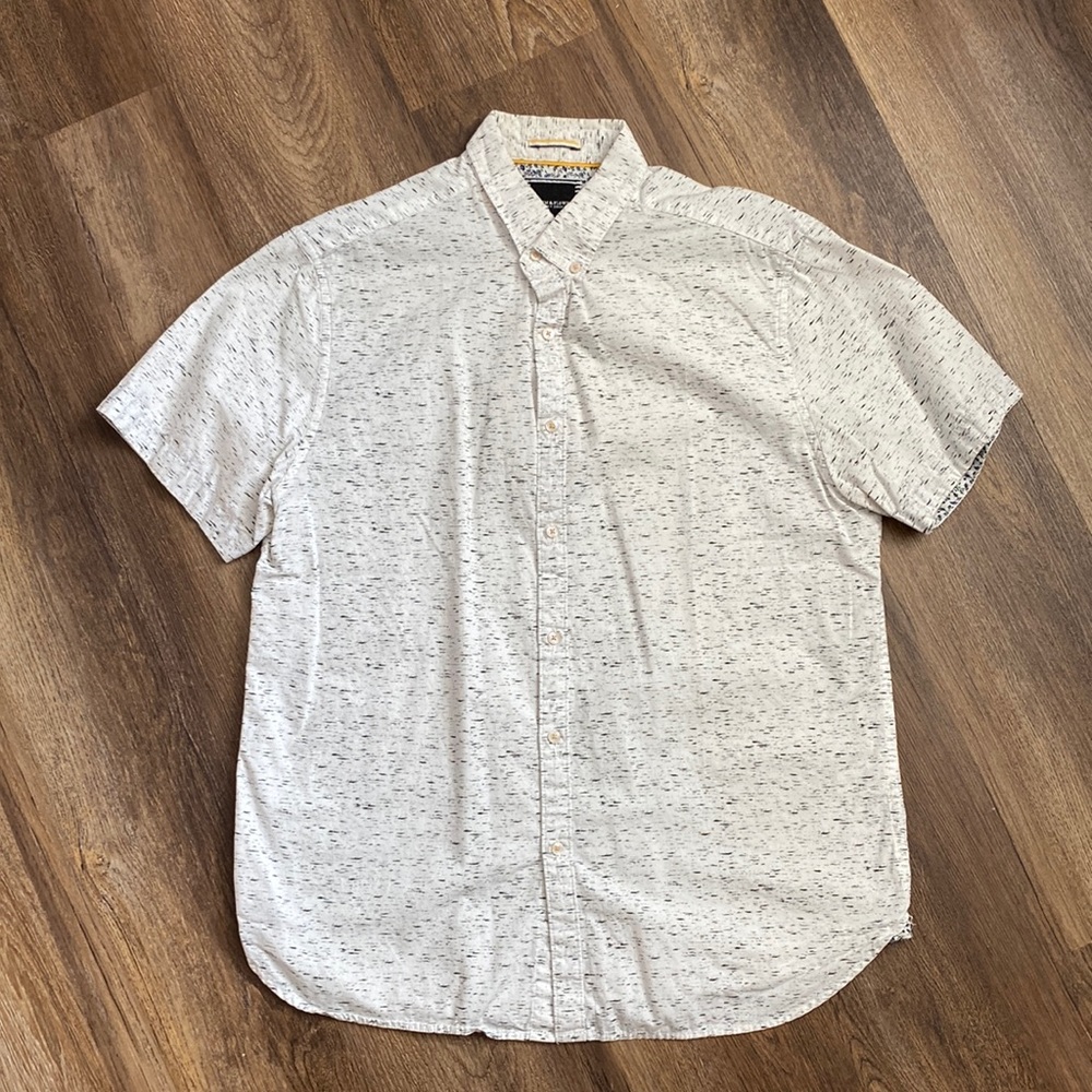 Denim & Flower Button Up Shirt